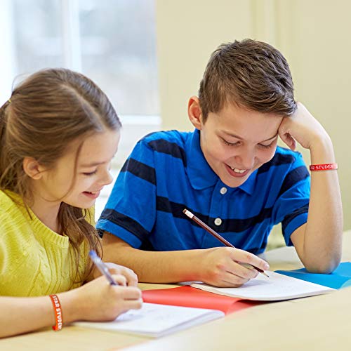 Yaomiao Star Student Wristbands Rubber Bracelets Star Wristbands Motivational Silicone Bracelets Classroom Teacher Supplies Recognition Award in School Education Awards for Kids (36 Pieces)