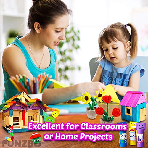 FUNZBO Arts and Crafts Supplies for Kids - Crafts for Kids ages 4-8, Kids Crafts, Preschool Learning Activities, School Kindergarten Art Project, Birthday Gift, Craft Kits for Girls Age 4-6, 6-8, 8-12