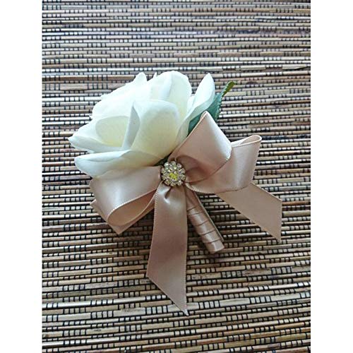 VATIN 1 inch Double Faced Polyester Satin Ribbon Vanilla - 25 Yard Spool, Perfect for Wedding, Wreath, Baby Shower,Packing and Other Projects.