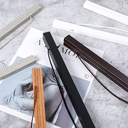 8x10 8x12 8x18 Poster Frame, Magnetic Light Wood Wooden Frame Hanger for Photo Picutre Canvas Artwork Art Print Wall Hanging (1 Pack, 8", Black)