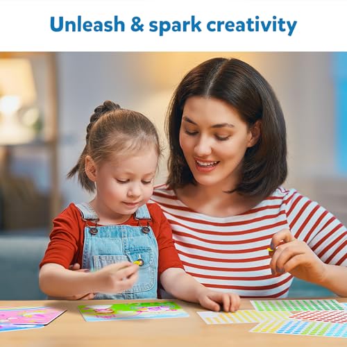 Skillmatics Art Activity - Dot It Unicorns & Princesses, No Mess Sticker Art for Kids, Craft Kits, DIY Activity, Gifts for Boys & Girls Ages 3, 4, 5, 6, 7, Travel Toys for Toddlers
