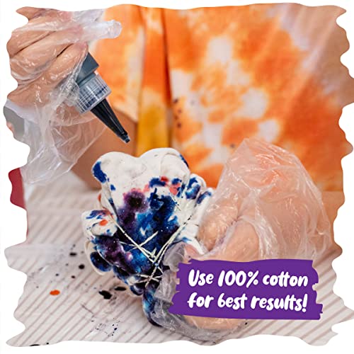 Tie Dye Party Kit for Kids & Adults - 24 Large Tye Dye Bottles with 12 Colors & Tie Dye Powder, Soda Ash, Gloves - Tie Dye Kit for Large Groups - Non-Toxic Tyedyedye Kit - Dye for Clothes