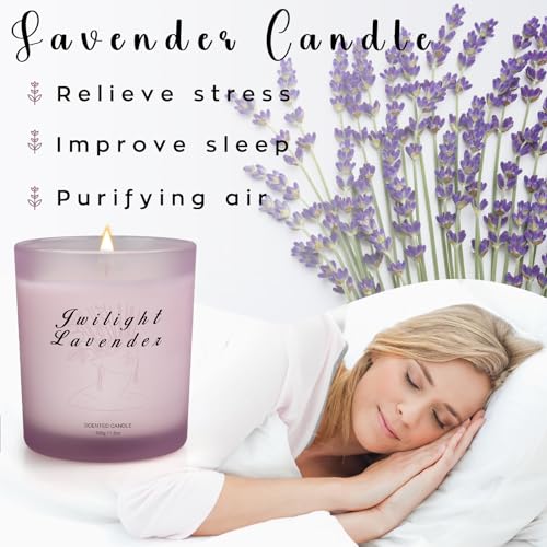 BXGRH Lavender Candles for Home, Candles for Home Scented, Candles Gifts for Women, 11.3 oz Soy Candles, Up to 70 Hours Burn, Stress Relief Gifts for Women, Birthday, Mother's Day, Christmas Gift