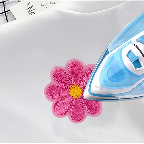 Coopay 16 Pieces Flowers Butterfly Sunflowers Iron on/Sew on Patches Rose Embroidery Applique Patches for Arts Crafts DIY Decor, Jeans, Jackets, Clothing, Bags