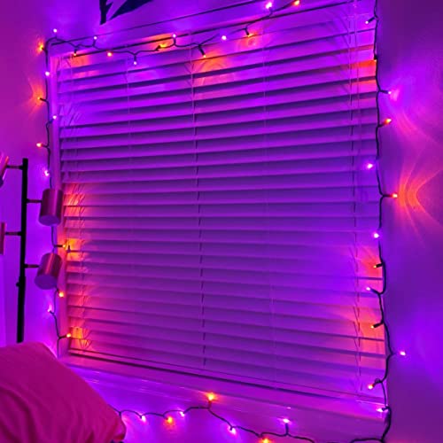 Dazzle Bright Fairy String Lights, 20FT 60 LED Copper Wire Battery Operated Waterproof Lights, Halloween Decorations for Indoor Home Outdoor Patio Yard Party Decor (Purple and Orange, 1)