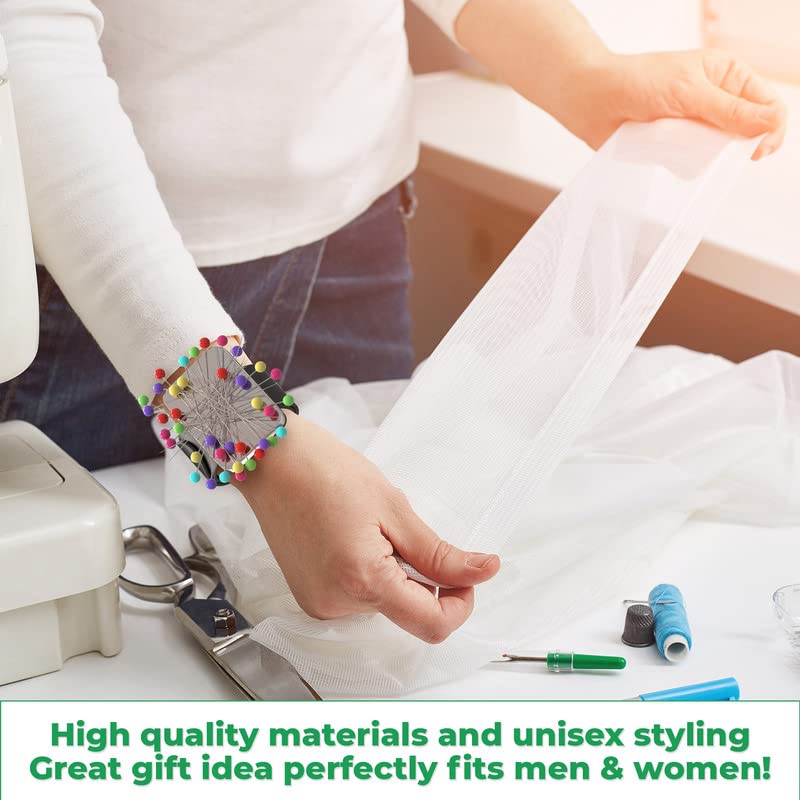 Sew Your Way Magnetic Pin Cushion for Sewing – Pin Holder Red 9”– Sewing Notions Sewing Quilting Supplies – Magnetic Pin Holder for Sewers & Hairstylist – Magnetic Pin Holder for Sewing Quilting Gift