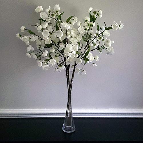 WGV Maria Bud Vase, Width 3", Height 15.75", Clear Tall Slant Cut Opening Gathering Concaved Glass Floral Container Centerpiece for Wedding Party Event Home Office Decor, 1 Piece