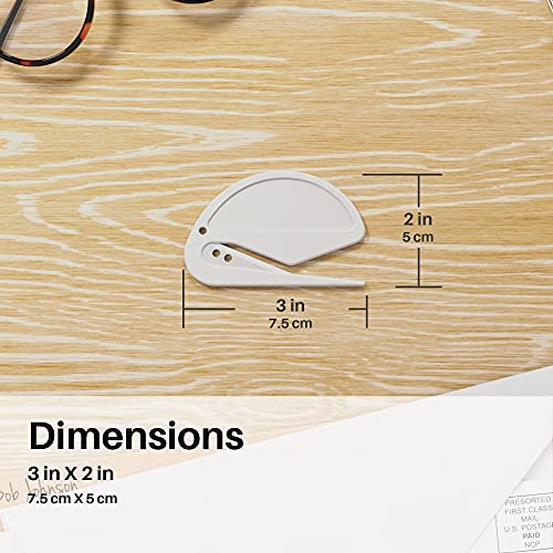 Uncommon Desks Letter Openers - Trendy Colors 3 Pieces - Sharp and Efficient - Open Envelopes with Ease (Trendy, 3 Pieces)