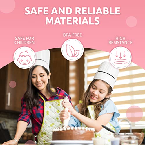 Premium Russian Piping Tips Cake Decorating Complete Set - 42pcs Baking Supplies Kit with Storage Gift Box - 12 Russian Tulip Icing Piping Nozzles - Flower Shaped Frosting Nozzles Kit