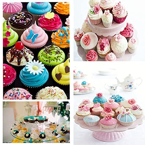 Flower Silicone Mold,7 Pack for Rose, Chocolate, Cake, Butterfly, Mini Bow, Cupcake, Jelly, Mini Muffins and Candy Making