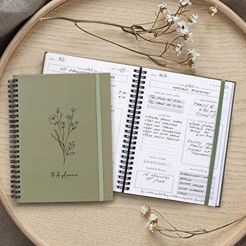 Simplified To Do List Notebook - Aesthetic Daily Planner to Easily Organize Your Tasks And Boost Productivity - Stylish Undated Planner And School or Office Supplies For Women
