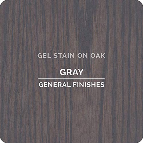General Finishes Oil Base Gel Stain, 1/2 Pint, Gray