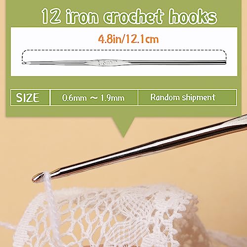 IMZAY 54 Pcs Crochet Needles Set, Crochet Hooks Kit with Storage Case, Ergonomic Knitting Needles Blunt Needles Stitch Marker DIY Hand Knitting Craft Art Tools for Beginners-Pink