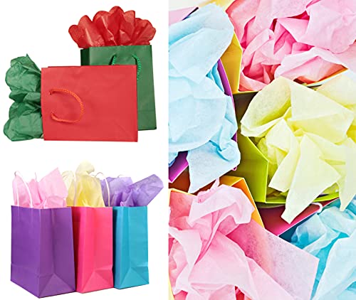KESOTE Colored Tissue Paper for Gift Bags Crafts, 14" x 20" Tissue Paper Bulk 100 Sheets Gift Paper Tissue for Packaging - 20 Colors