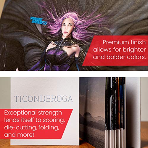 Accent Opaque White 80lb, 8.5” x 11” Cardstock Paper, 216gsm, 250 Sheets 1 Ream, Premium Super Smooth Heavy Cardstock Printer Paper for Ink Heavy Invitations, Cards, Menus, Images and More, 121947R