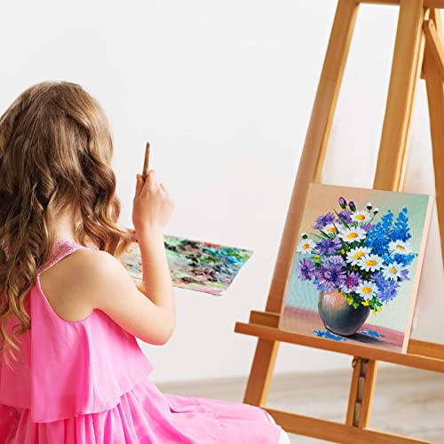 ADXCO 8 Pack Wood Panels 8 x 8 Inch Unfinished Wood Canvas Wooden Panel Boards for Painting, Pouring, Arts Use with Oils, Acrylics