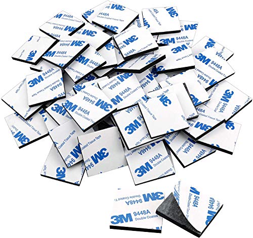 UPINS 120 Pack Double Sided Foam Tape Square Self-Adhesive Foam Tape Black Strong Tape Pads for DIY Art Crafts Supplies