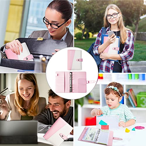 Soomeet Budget Binder, Cash Envelopes For Budgeting, A6 Budget Binder With Zipper Envelopes, Budget Binder for Budgeting with 12Pcs Budget Planner with Cash Envelopes