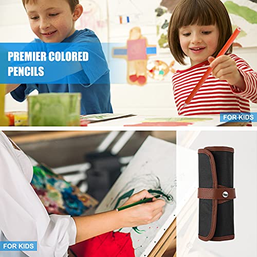 Heshengping Sketch & Drawing Art Pencil Kit-50 Piece Set, Include 24 Color Pencil(For Adult Kid Coloring Books) & Graphite Charcoal-Pencil Etc., Art Supply Ideal for Adult, Kid,Student, Beginner