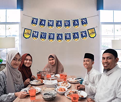 OLEEK Ramadan decorations for home - Ramadan decorations set ( lights -Ramadan banner and balloons )& Eid decoration -Ramadan gifts for kids Ramadan decor زينة رمضان كريم ديكور