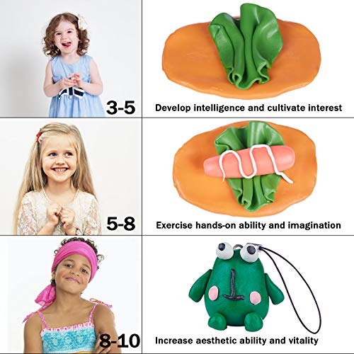 QMay Polymer Clay Kit, 32 Colors Oven Bake DIY Modeling Clay with Sculpting Tools, NonToxic & Safe, Art Craft Gifts Clay for Kids.