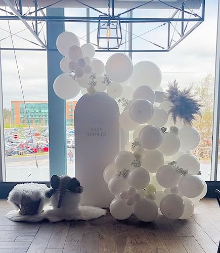 Bezente White Balloons 18 Inch - 30 Pack Large Thick White Balloons Big Round White Latex Balloons for Wedding Baby Shower Anniversary Birthday Party Decorations