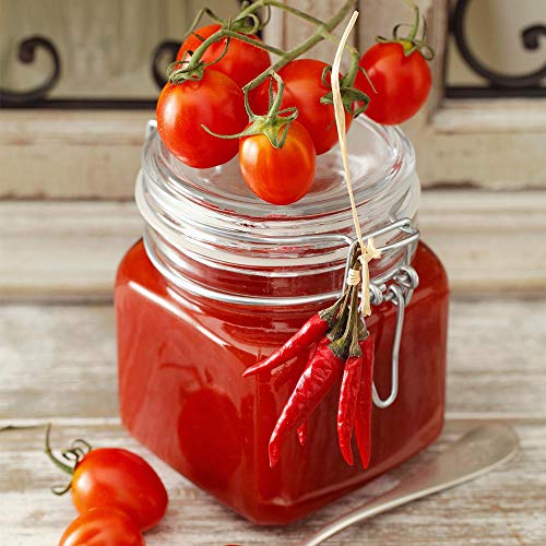 Spice Jars, SPANLA 12 Pack 4oz Small Glass Jars with Airtight Hinged Lid, With 12 Spice Labels & Silicone Funnels, Airtight Glass Jars for Spices, Art Craft Storage (12 Pack)