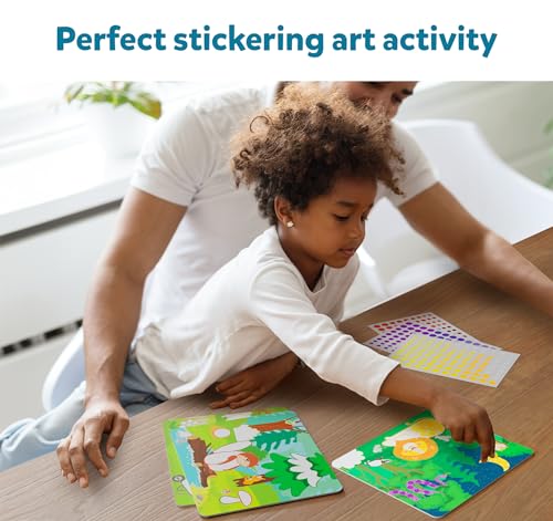 Skillmatics Art Activity - Dot It Animals, No Mess Sticker Art for Kids, Craft Kits, DIY Activity, Gifts for Boys & Girls Ages 3, 4, 5, 6, 7, Travel Toys for Toddlers