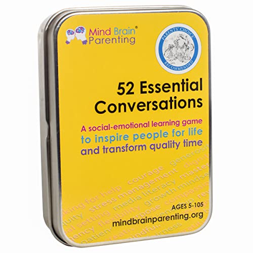 52 Essential Conversations by Harvard Educator for Home, Therapy, Speech, School Classroom - Conversation Cards for Kids, Family, Teacher & Counselor to Build Growth Mindset & Communication Skills