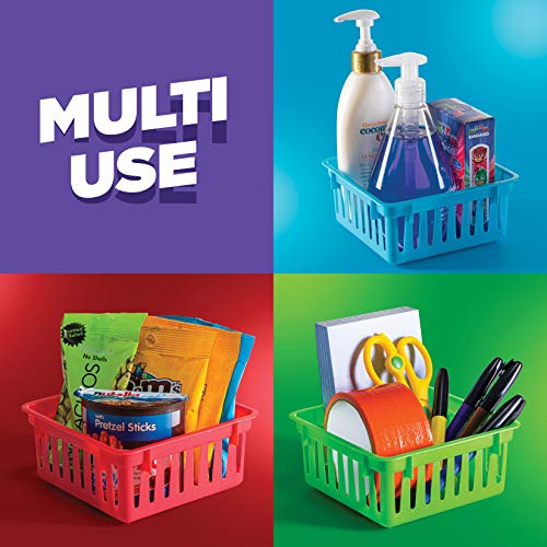 PREXTEX Classroom Storage Baskets Crayon and Pencill Container | Classroom Organization| Storage Basket, Shelf and Desk Organizer | For Classrooms, Office Desk, Small Desk, and Toy Storage