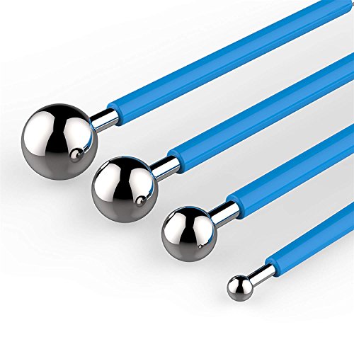 Amytalk 13PCS Fondant Tool, Cake Decorating Hand Tool, Double Head Metal Ball, Gum Paste Modeling Tools