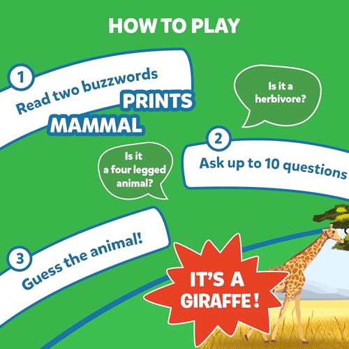 Skillmatics Card Game - Guess in 10 Animal Planet, Perfect for Boys, Girls, Kids, and Families Who Love Toys, Board Games, Gifts for Ages 6, 7, 8, 9
