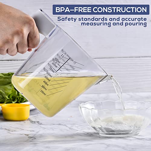 FAVIA Measuring Cups and Measuring Spoons Set of 10 Pieces Plastic Kitchen Cooking Baking Stackable Measurement BPA Free Dishwasher Safe for Liquid and Dry Green+Yellow