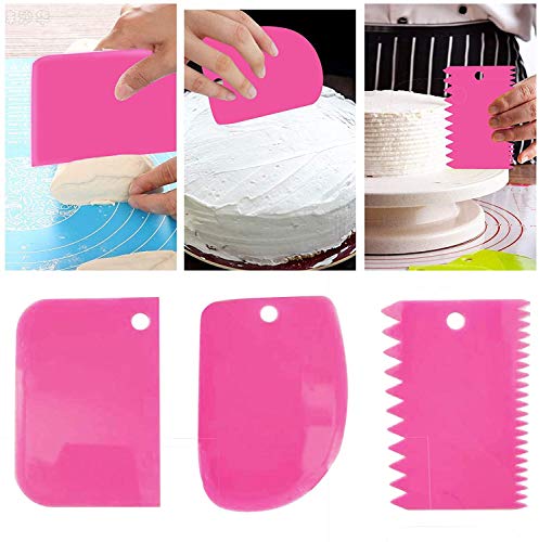 Silicone Icing Piping Bag,Reusable Cream Pastry Bag and 14× Stainless Steel Nozzle Set DIY Cake Decorating Tool(14×Nozzle, 2×Icing Cream Pastry Bag and 2 X Converter and 3×Scraper) [Energy Class A+]