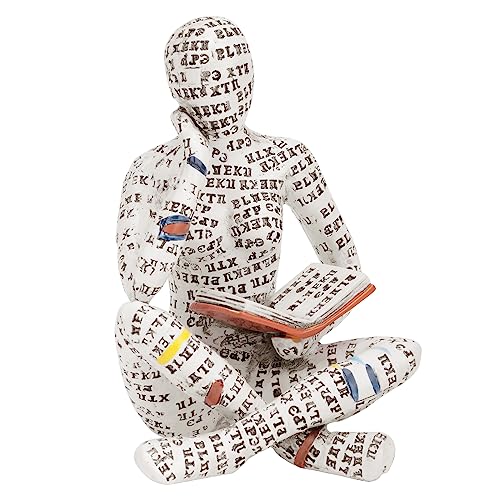 puthiac Home Decor Accents - Reading Woman Figurine Sculpture Thinker Statue - Modern Abstract Home Decor for Living Room, Office, Bedroom - Elegant and Aesthetic Decoration Statue 07