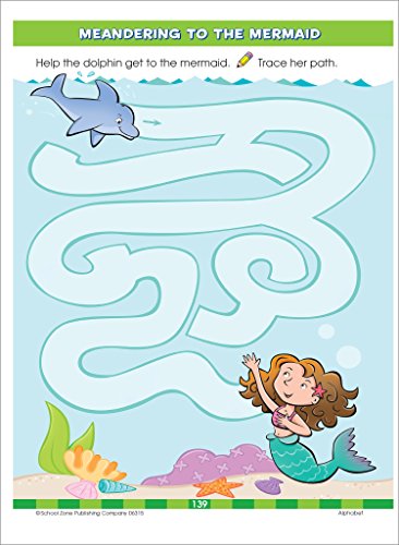 School Zone - Big Preschool Workbook - 320 Pages, Ages 3 to 5, Colors, Shapes, Numbers, Early Math, Alphabet, Pre-Writing, Phonics, Following Directions, and More (School Zone Big Workbook Series)