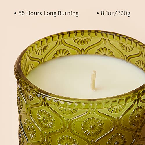 LA JOLIE MUSE Scented Candle, Christmas Candles, Holiday Gifts, Pine Pomegranat Scented Candle, Candles for Home Scented, 50 Hours Long Burning