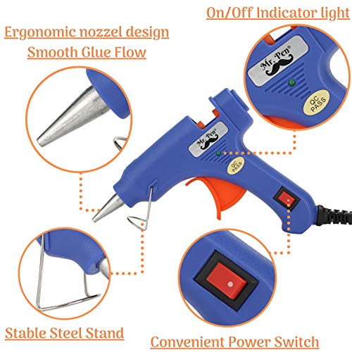 Mr. Pen- Glue Gun, Hot Glue Guns, with 10 Glue Gun Sticks, Glue Gun and Sticks Set, Hot Glue Gun Mini, Mini Glue Gun, Craft Glue Gun, Hot Glue Gun Set, Glue Gun Kit, Small Glue Gun, Mini Hot Glue Gun