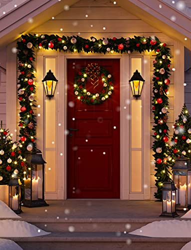 Hompavo 【Upgraded】 LED Flame Light Bulbs Halloween Decorations, 4 Modes Flickering Light Bulbs with Upside Down Effect, E26/E27 Base Flame Bulb for Christmas Party Home Indoor & Outdoor (2 Pack)