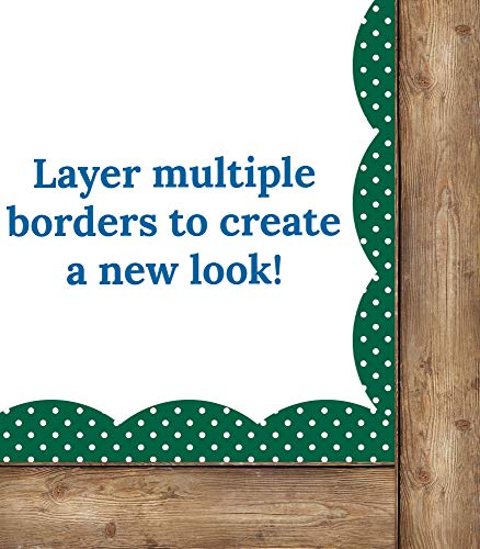 Schoolgirl Style Woodland Whimsy Straight Border—12 Rustic, Wood Motif Border Strips for Bulletin Boards, Desks, Lockers, Homeschool or Classroom Decor (36 ft)