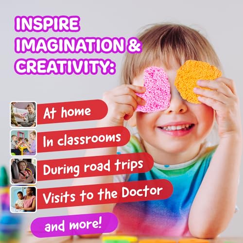 Monkey Foam from The Original Monkey Noodle - 5 Giant Blocks - Squishy Sensory Toys for Kids with Unique Needs - Fosters Creativity, Focus, and Fun - Great for Classrooms, Home, and Playtime (Ages 3+)