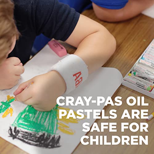 SAKURA Cray-Pas Junior Artist Oil Pastel Set - Soft Oil Pastels for Kids & Artists - 50 Sticks