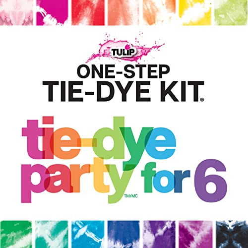 Tulip One-Step Tie-Dye Kit Party Supplies, 18 Bottles Tie Dye, Rainbow, 1 Count (Pack of 1)