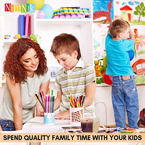 NIMNIK Art Supplies Girls Art Set Case - 150 pcs Art Supplies Coloring Set for Ages 3-6 Artist Drawing Kits for Girls Boys School Projects | Art Kits Sets