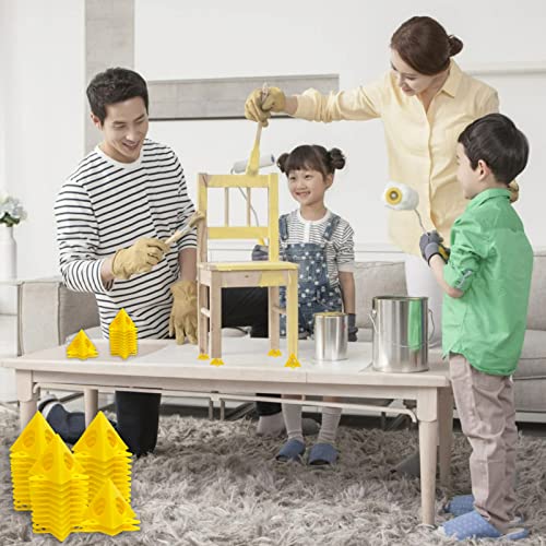 KATA 32pcs Pyramid Stands Painter's Painting Stands,Mini Cone Paint Stands for Canvas and Door Risers Support,Cabinet Paint Pouring