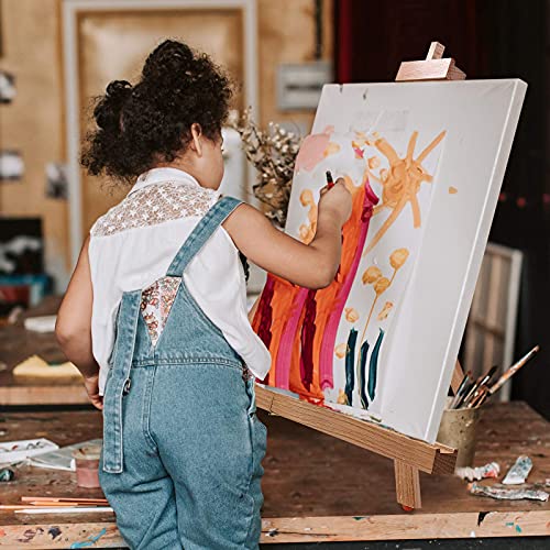 Miratuso Painting Easel, Folding Wooden Tabletop Easel Stand Holds Highest to 21" Canvas, Portable Desktop Easel Suitable for Artists, Beginners, Students