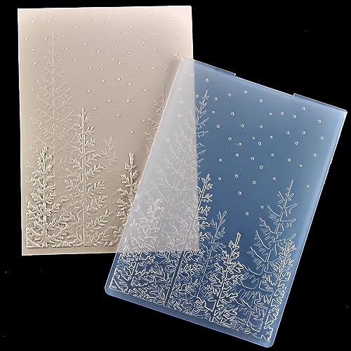 Kwan Crafts 3D Tree Woodland Background Plastic Embossing Folders for Card Making Scrapbooking and Other Paper Crafts 3050933