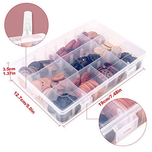 Assorted Wooden Buttons, 120Pcs Wooden Handmade Buttons, Wooden Sewing Buttons Art DIY Craft Supplies with Box