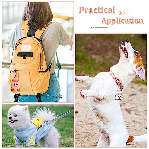 PAXCOO Keychain Bulk with Key Chain Swivel Hook D Rings and Slide Buckles for Handbag Purse Hardware Craft (1 Inch)