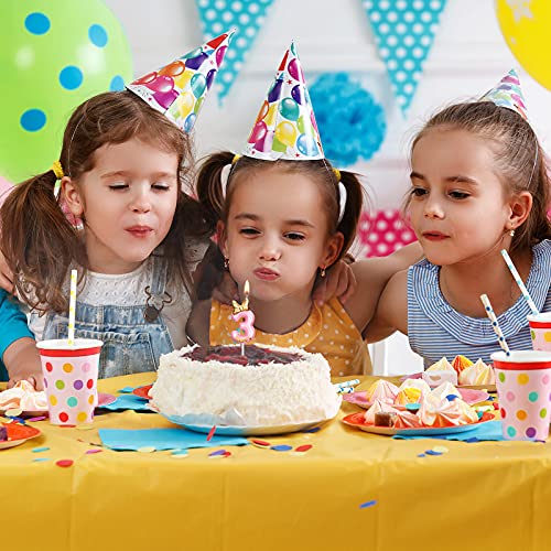 Candle Pink Birthday Candle Girl Happy Birthday Cake Topper, Birthday Candle for Cake Topper Birthday Baking Celebration Reunions Anniversary Party Supplies (Number 3)